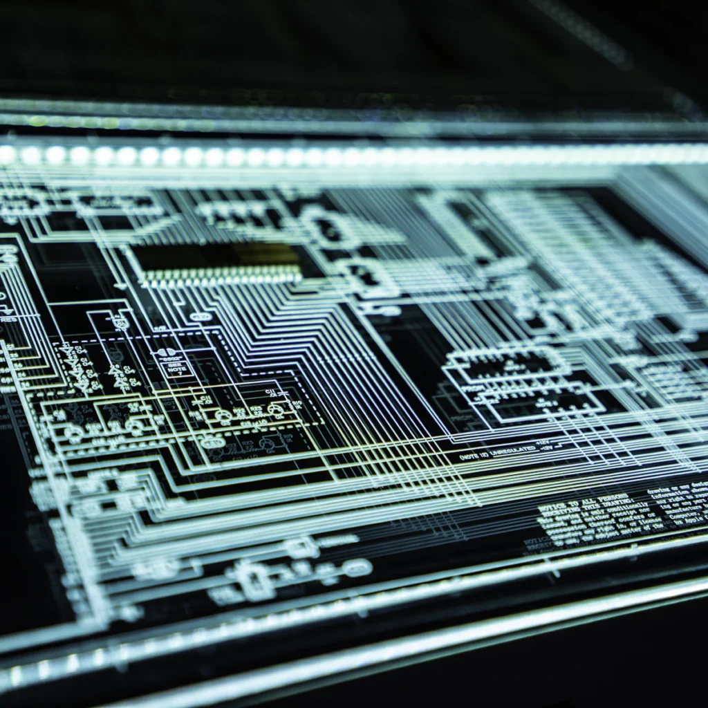 Świecący układ elektroniczny – bezpieczna chmura i ochrona danych